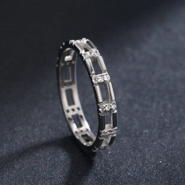 Anel Duplo com Zircônias