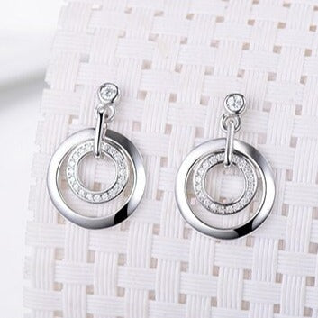 Brinco de Prata com Argolas