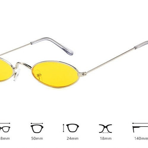 Óculos de Sol Retro Oval UV400
