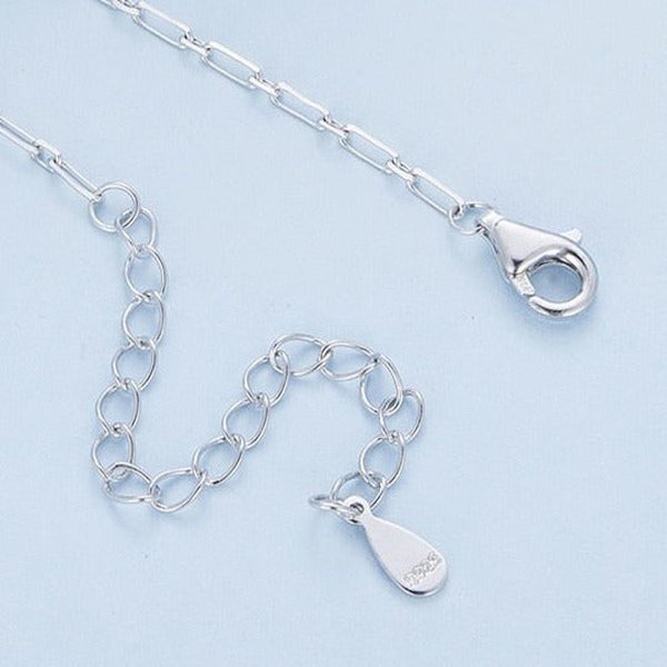 Colar de Natal Chave de Floco de Neve Prata