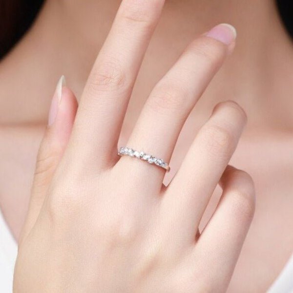 Anel Prata Gotas de Zircônia