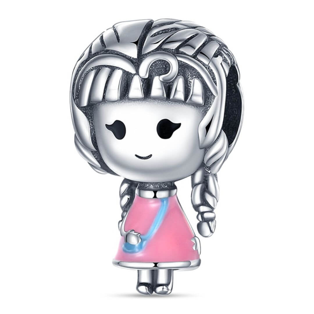 Berloque Menina de Vestido