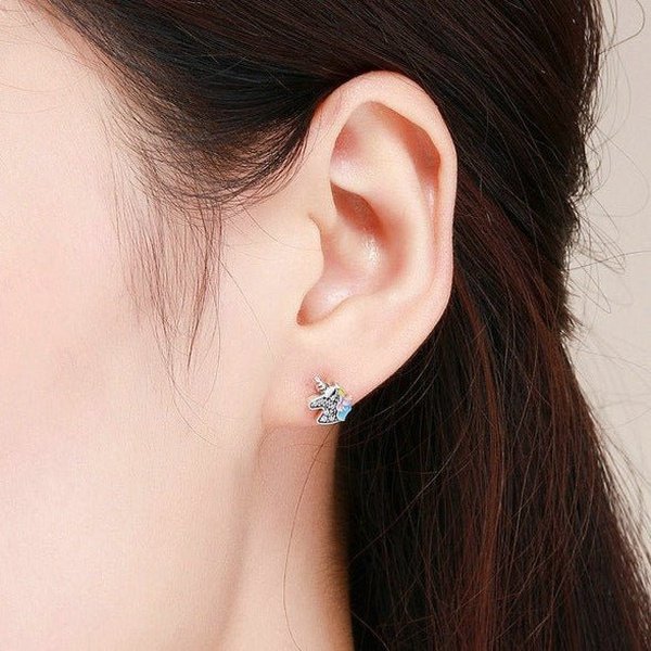 Brinco Prata de Unicórnio