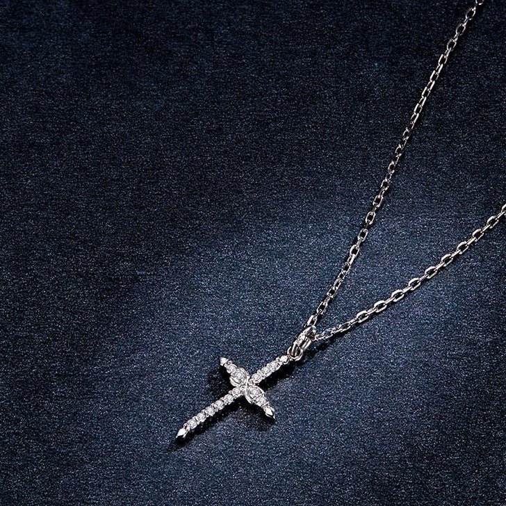 Colar Cruz com Infinito Prata