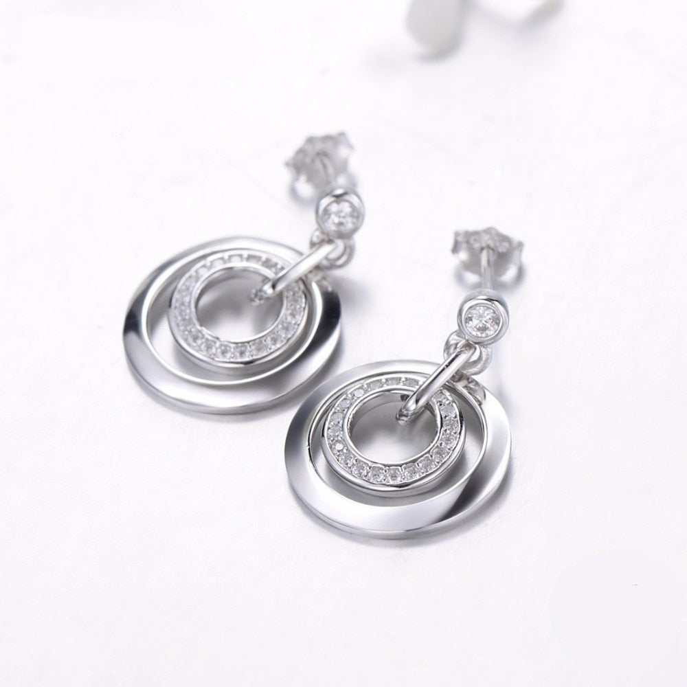 Brinco de Prata com Argolas