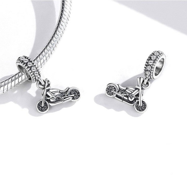 Berloque de Moto Prata