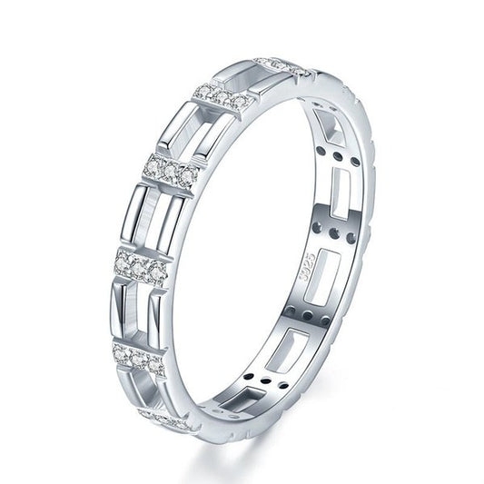 Anel Duplo com Zircônias