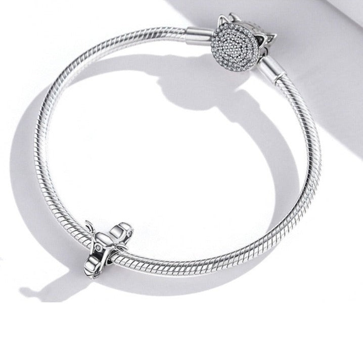 Berloque de Moto Prata