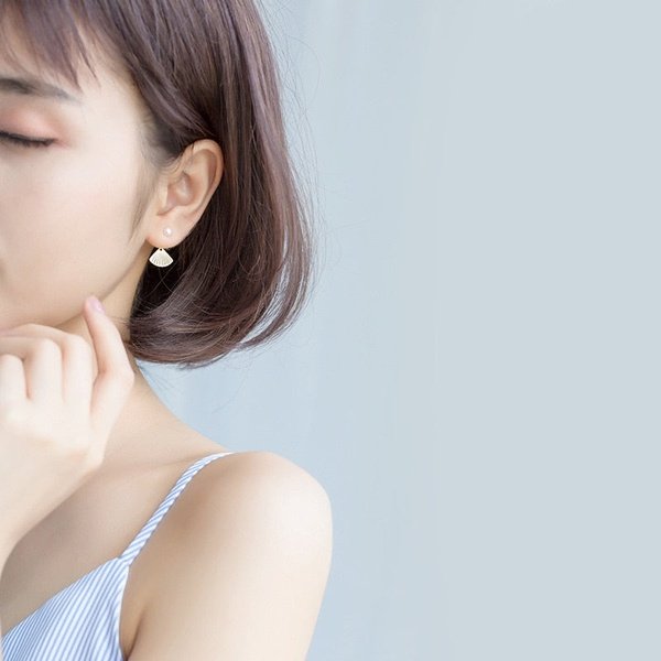 Brinco Dourado Pérola e Pingente