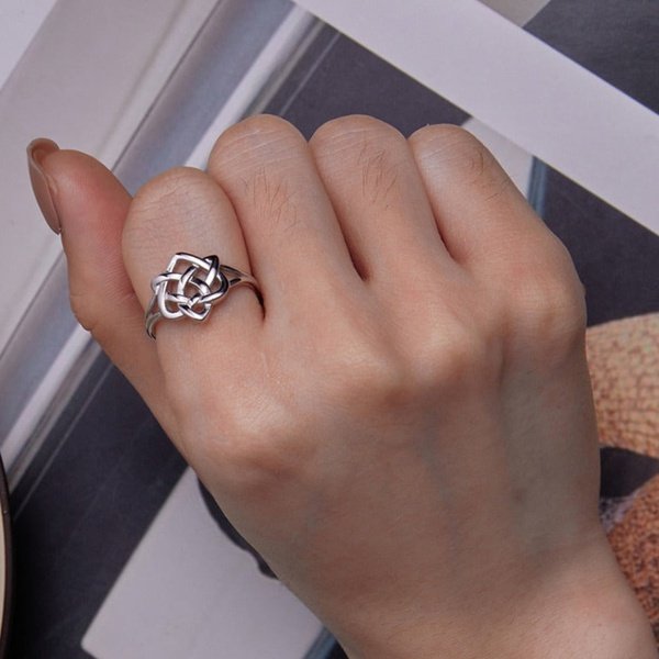 Anel de Prata Nó Celta