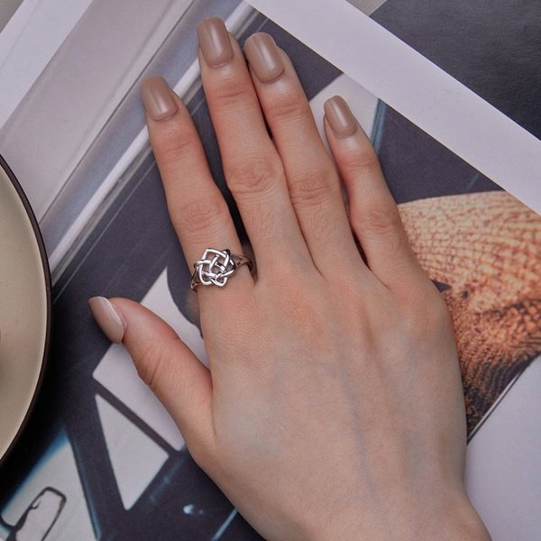 Anel de Prata Nó Celta