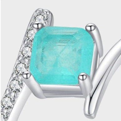 Anel de Prata com Pedra em Turmalina