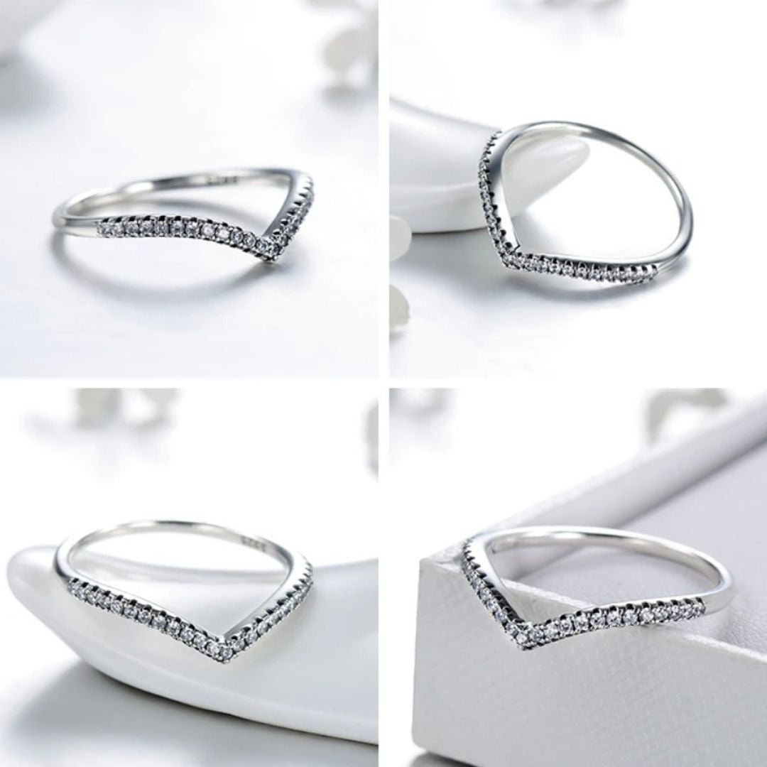 Anel Prata Coroa Classic