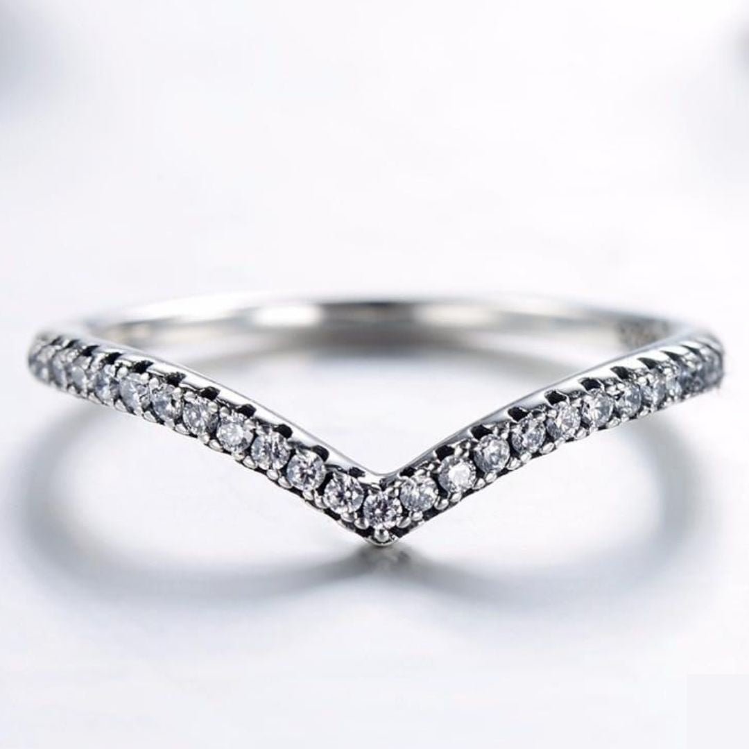 Anel Prata Coroa Classic