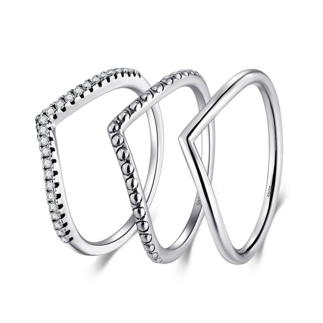 Anel Prata Coroa Classic