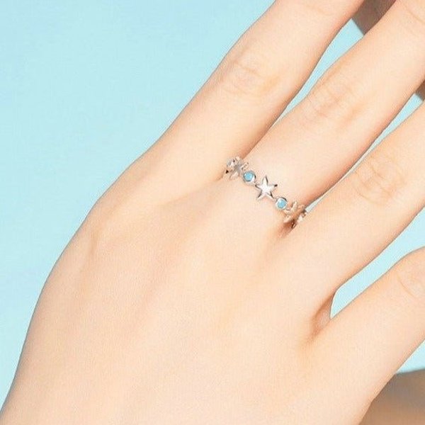 Anel Prata Estrela do Mar