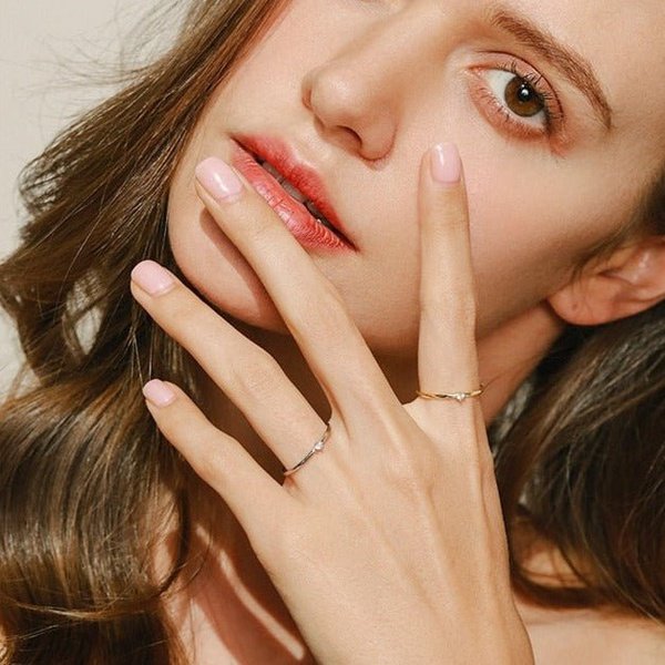 Anel Solitário de Moissanite Prata