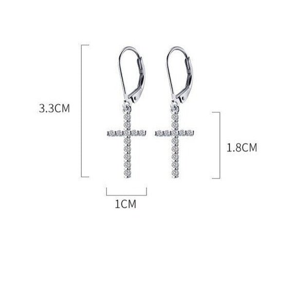 Brinco de Cruz Prata