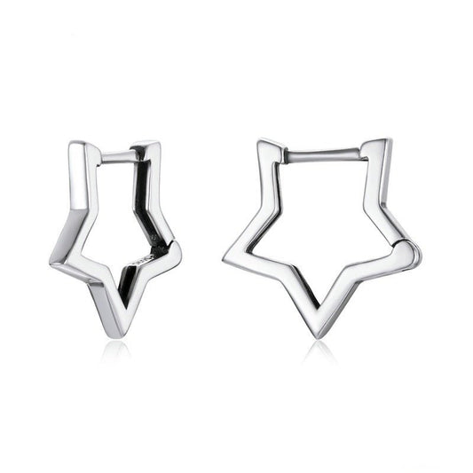 Brinco Prata Piercing Estrela