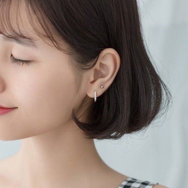 Brinco Prata Argola Oval