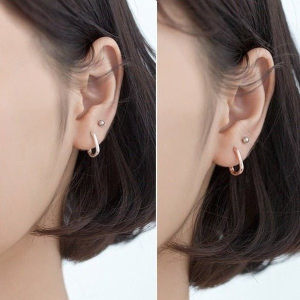 Brinco Prata Argola Oval