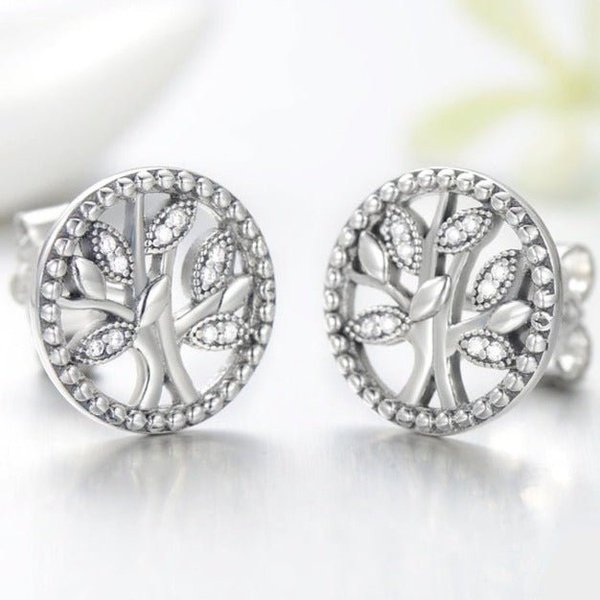 Brinco Prata Árvore da Vida