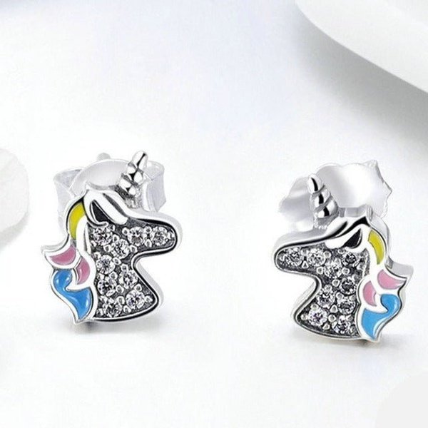 Brinco Prata de Unicórnio