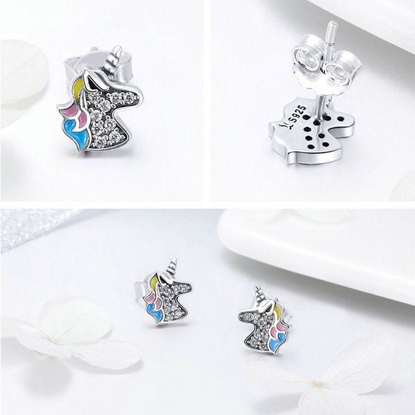 Brinco Prata de Unicórnio