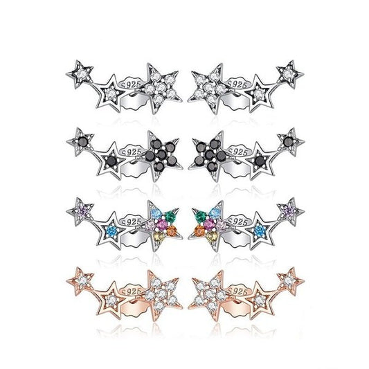 Brinco Prata Estrelas