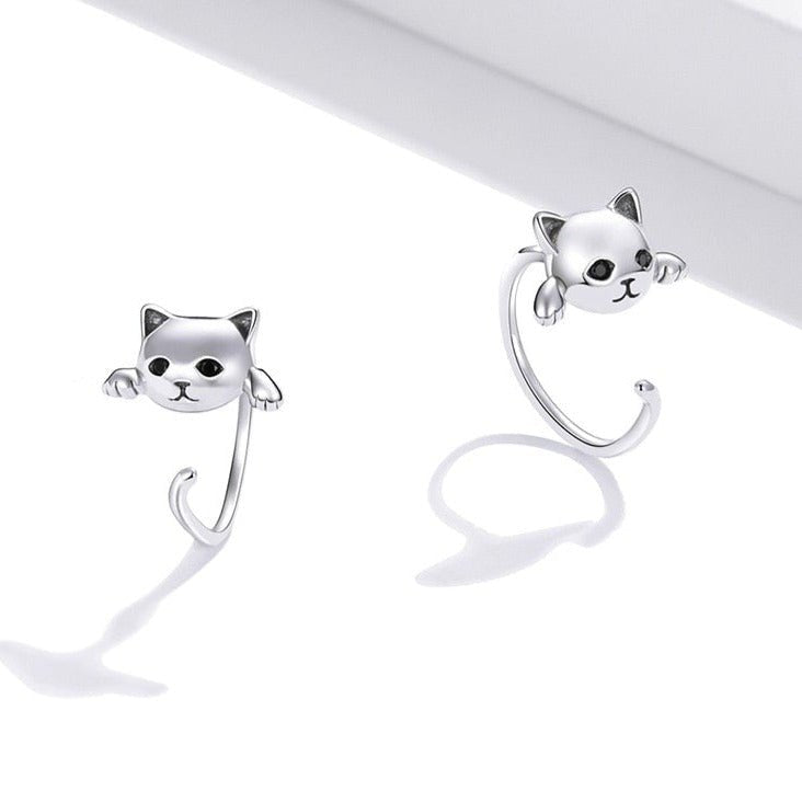 Brinco Gatinho Prata