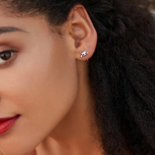 Brinco Gatinho Prata