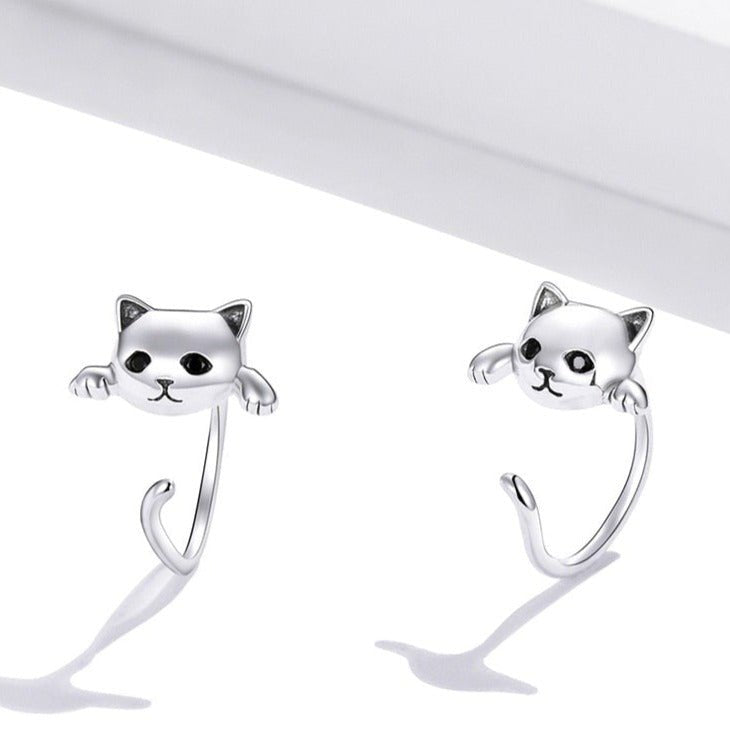 Brinco Gatinho Prata