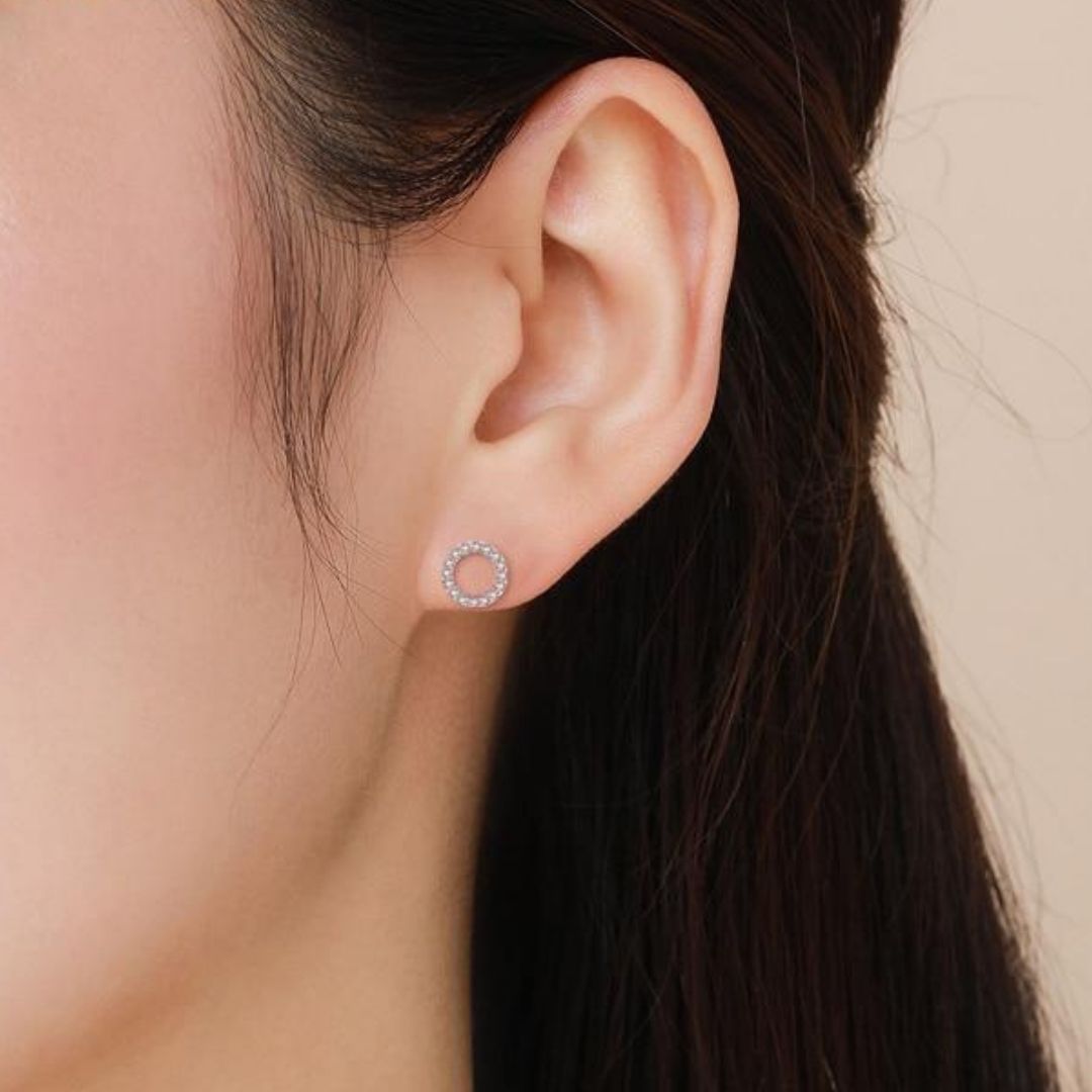 Brinco Prata Redondo Delicado