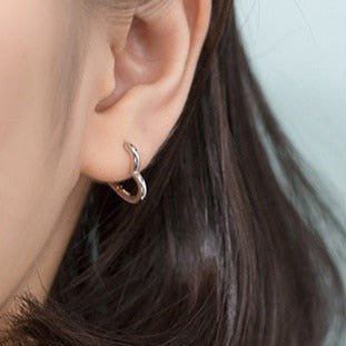 Brincos Prata de Argola Coração