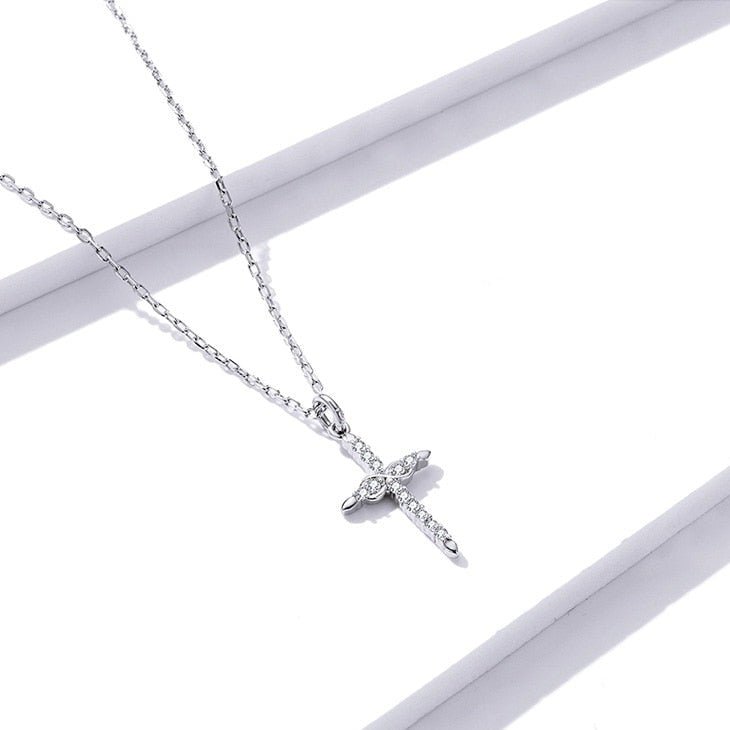 Colar Cruz com Infinito Prata