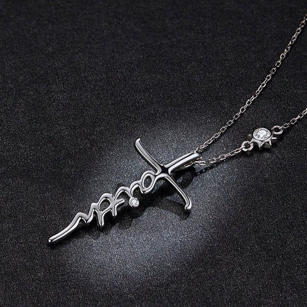 Colar Cruz Faith Prata