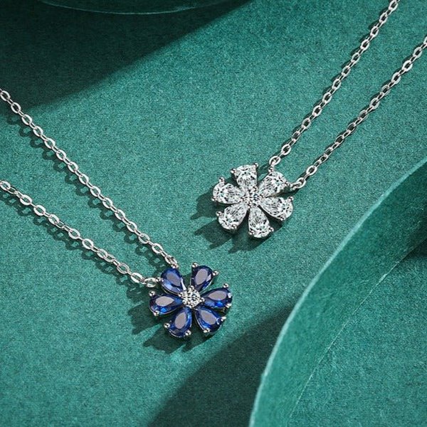 Colar Flor de Trevo Prata