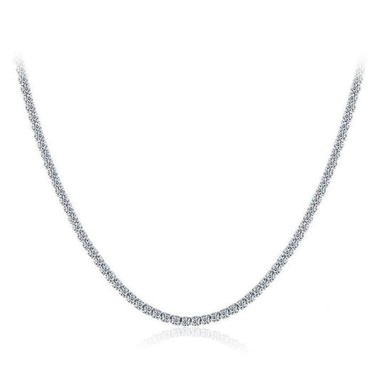 Colar Riviera Choker Prata
